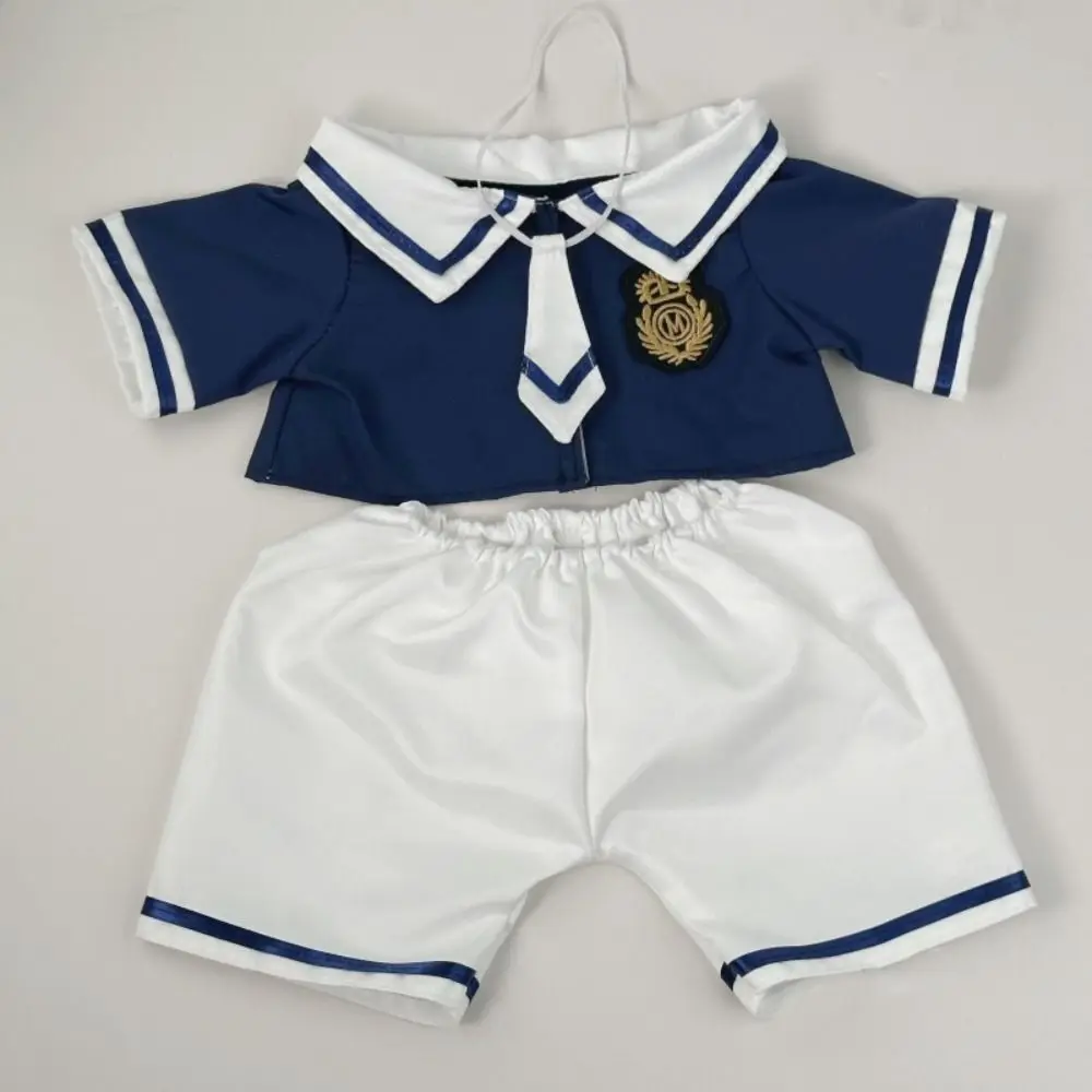 Conjunto de roupas de boneca de algodão dos desenhos animados multi cor mini boneca jk uniforme bonito moda algodão boneca gravata camisa crianças meninas brinquedos