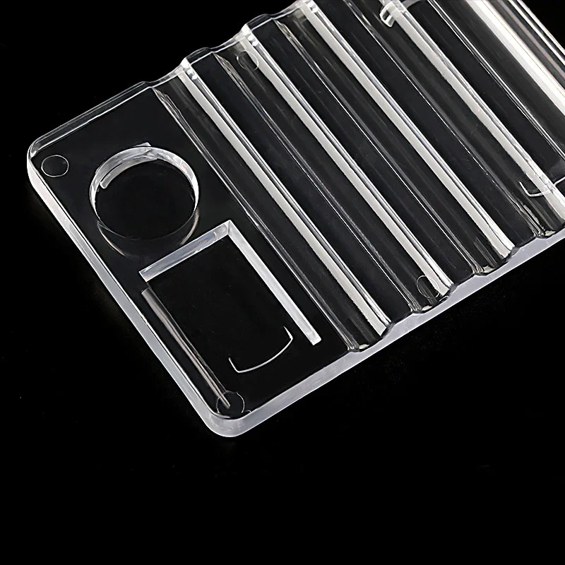 Multifunctionele nail art-penhouder van acryl, borstelstandaard met 5 compartimenten en kleurenpalet, organisatie- en displaytool