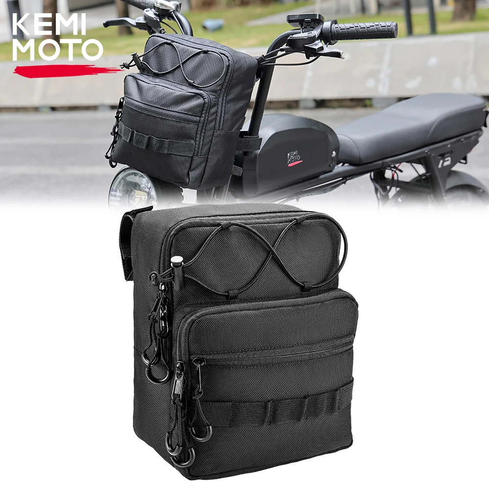 

Motorcycle Handlebar Tool Bag Storage Accessory Saddlebag Universal Front Fork Bags Sissy Bar Bag for Cruiser Softail Sportsters