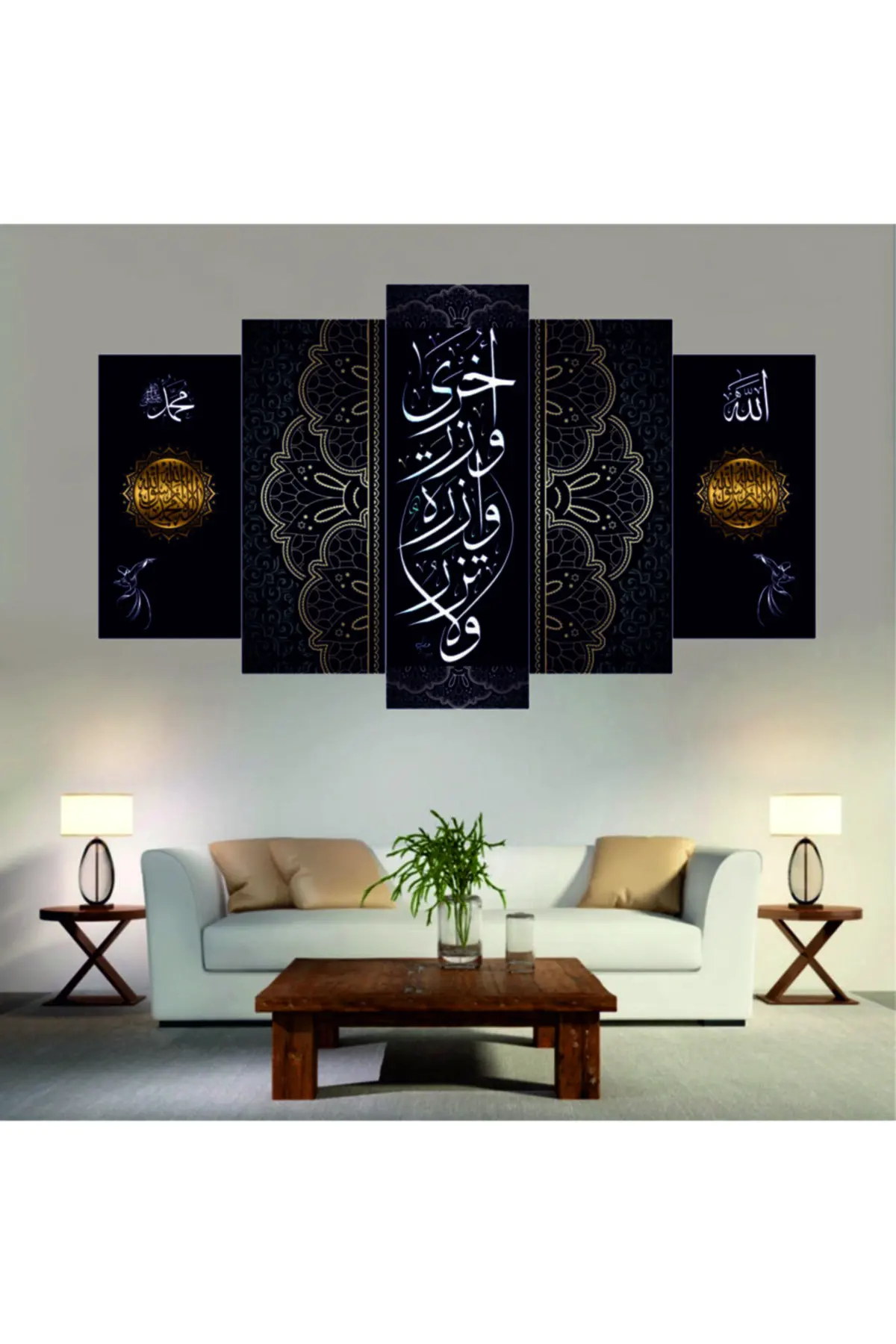 

DOLBOVI religious 5 piece canvas wall painting