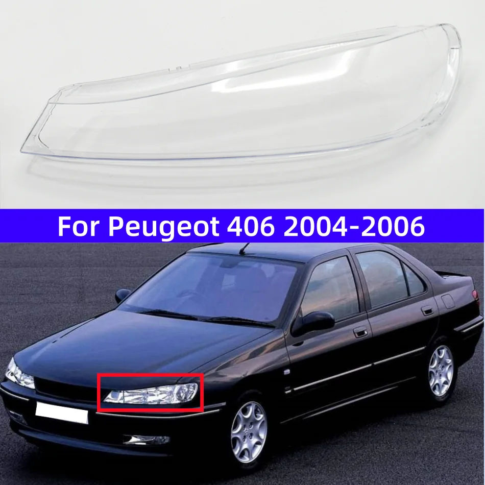 

For Peugeot 406 2004 2005 2006 Accessories Vehicles Headlight Lights Glass Transparent Anti-UV And Anti-Aging