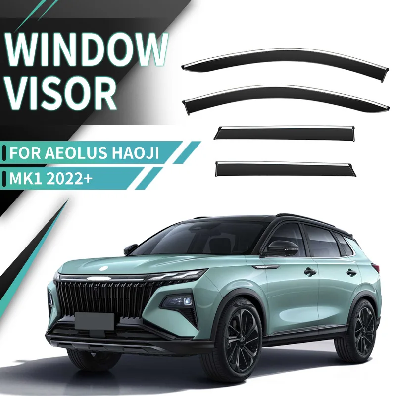 For DongFeng Aeolus Haoji 2022+ Car Window Visor Awning Shelters Windshield Side Window Rain Sun Shade Auto Accessories