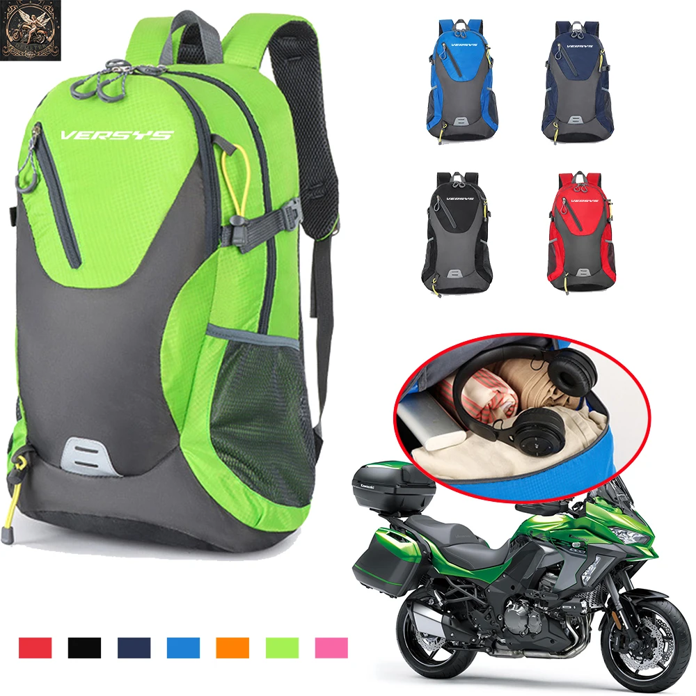 Bolsa de montanhismo para homens e mulheres, mochila de viagem de grande capacidade, acessórios esportivos ao ar livre, Kawasaki Versys 650 1000