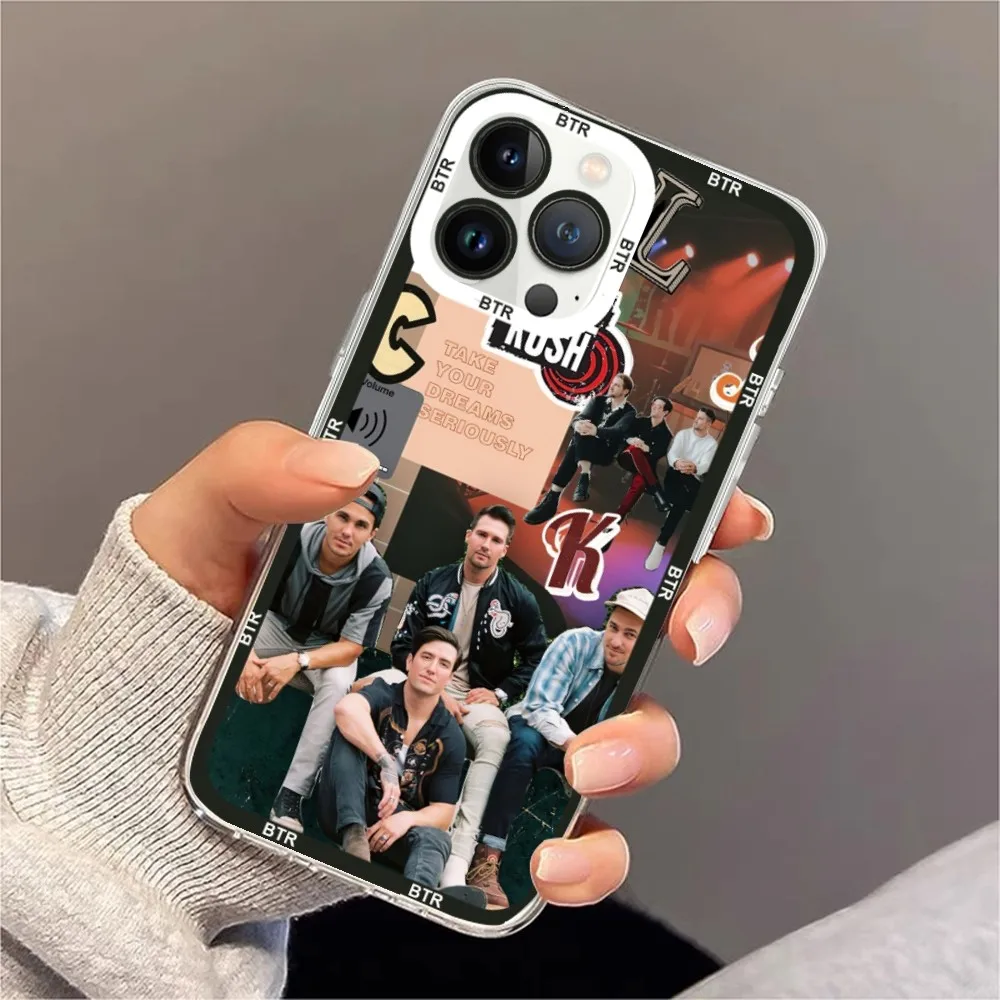 Big Time Rush Phone Case For iPhone 11 12 Mini 13 14 15 Pro Max Transparent Shell