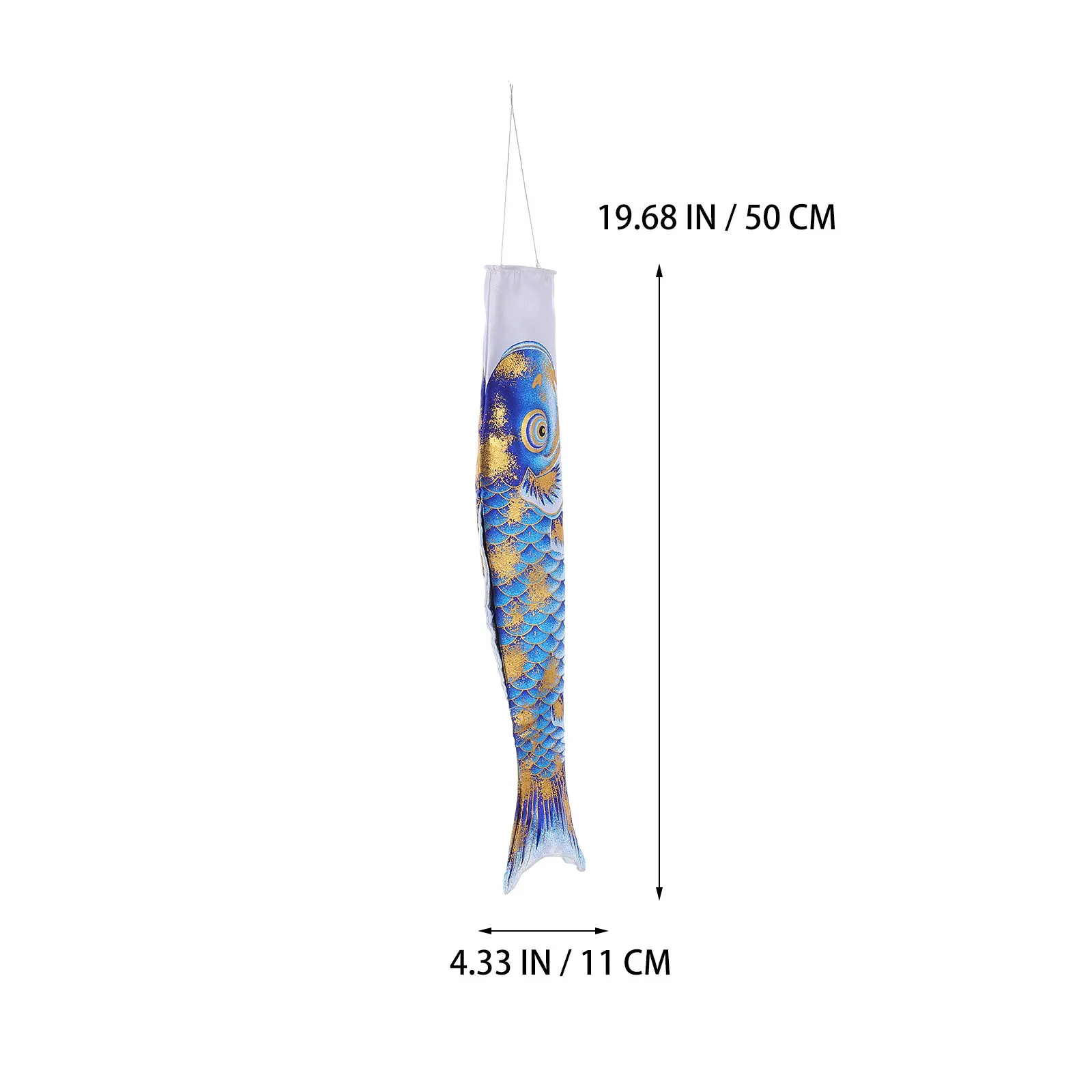 Outdoor Carp Windsock Flag – Polyester Garden Hanging Decorative Flag for Yard, Porch, Patio