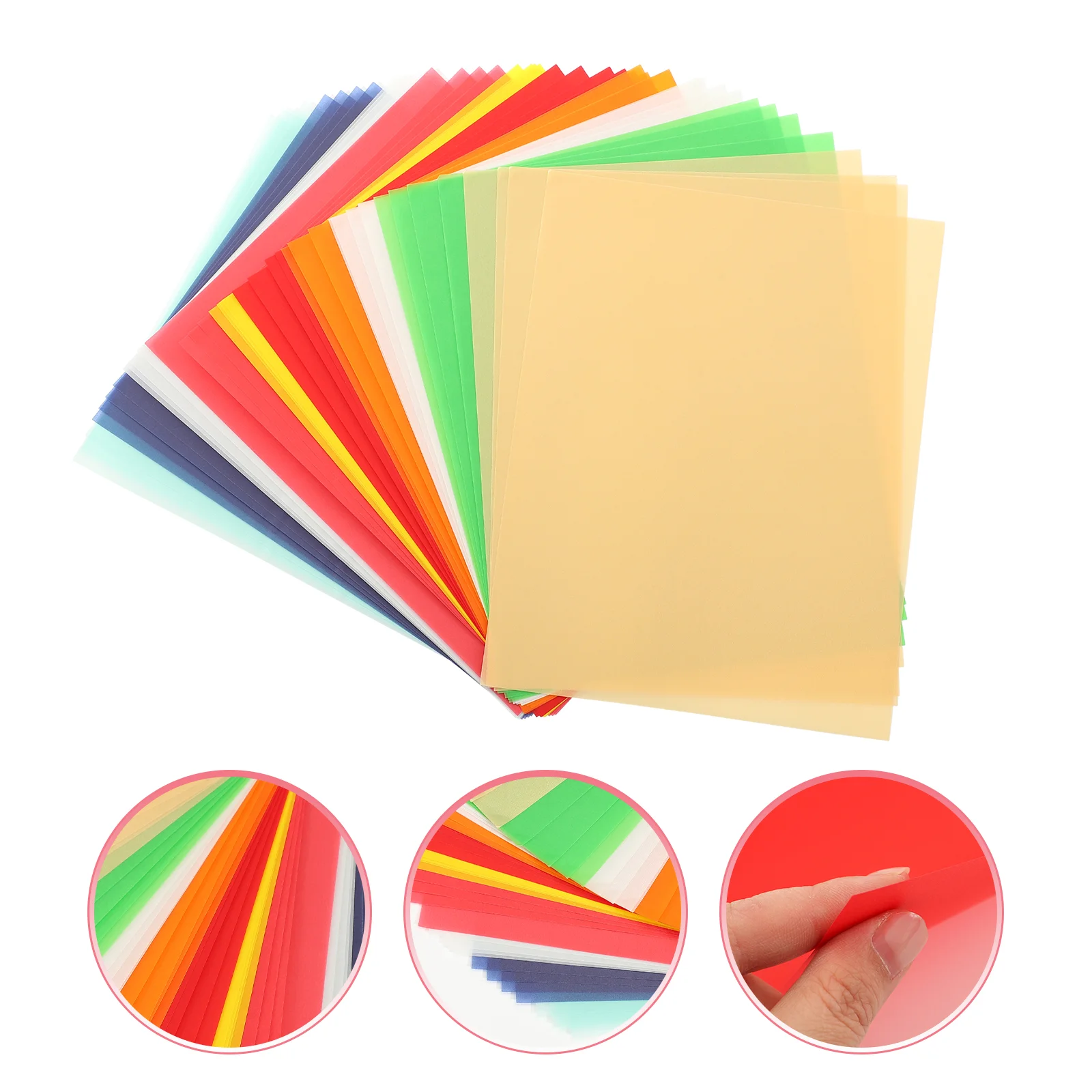 40 PCS Translucent Copy Paper Vellum Transparent Drawing Color Tracing Colorful