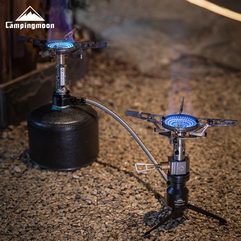 CPAMINGMOON BKZ23-OD self closing three-way adapter gas lamp stove high-altitude gas tank to rocket stove bracket