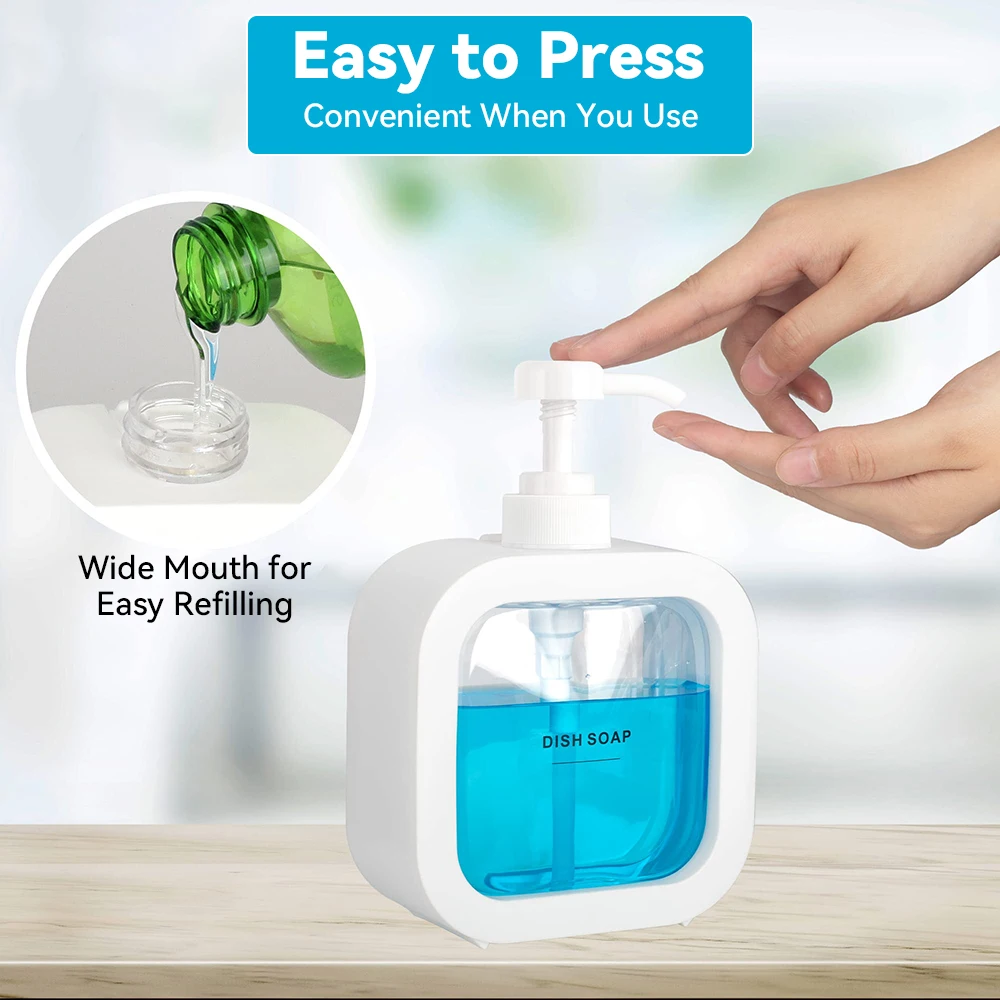 300/500ml Soap Dispenser Bathroom Kitchen Soap Packaging Reusable Shampoo Body Wash Dispenser Bottle Portable Travel  Bottling