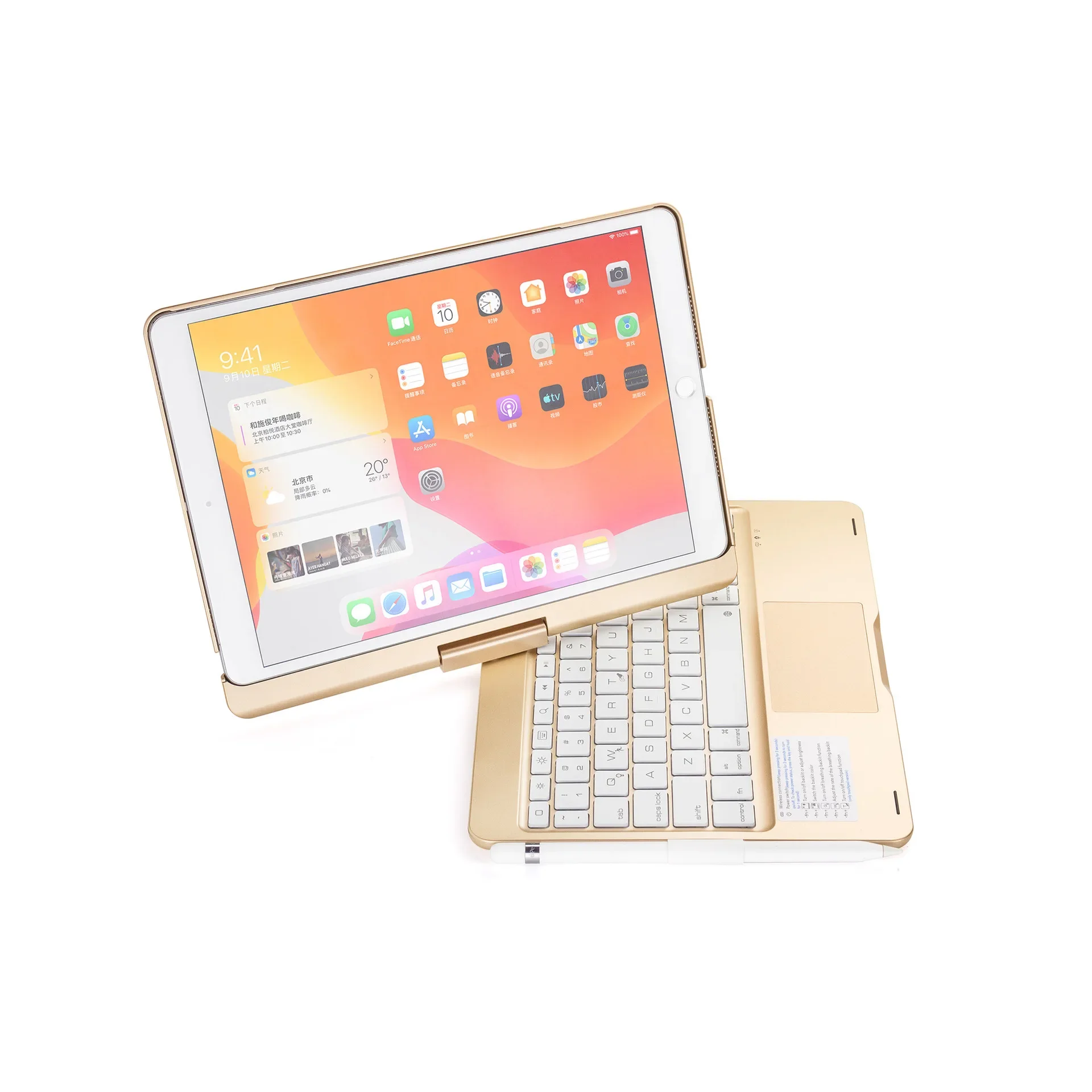 Imagem -05 - Capa Teclado para Ipad Pro Capa de Teclado Francesa Funda para Ipad Air 10th 10.9 5th 4th Gen 11 6th 12.9 2023 2023