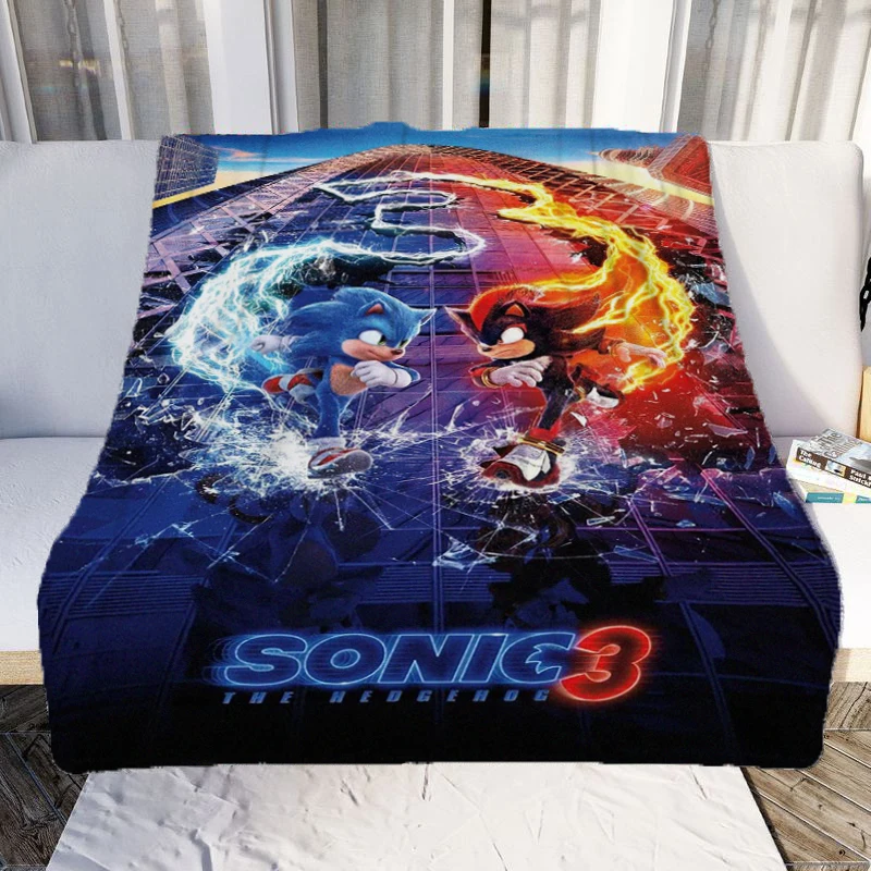 S-Sonic printed blankets, stylish flannel blankets, comfortable lazy sofa blankets, ultra-soft sheets and mattresses