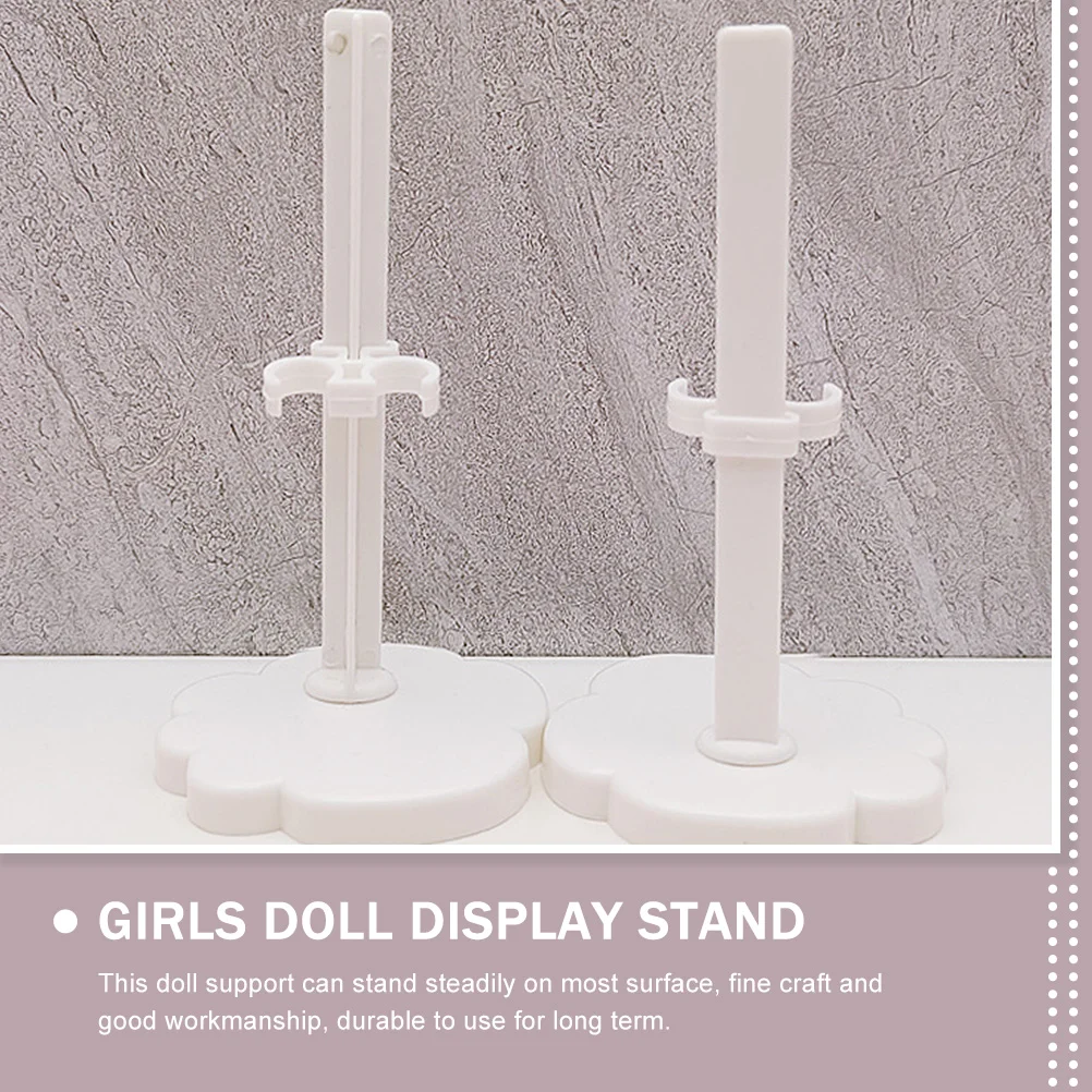 12 Pcs Stand Display Shelf Action Figure Holders Girls Brackets Desktop Puppet Stands Plastic Support