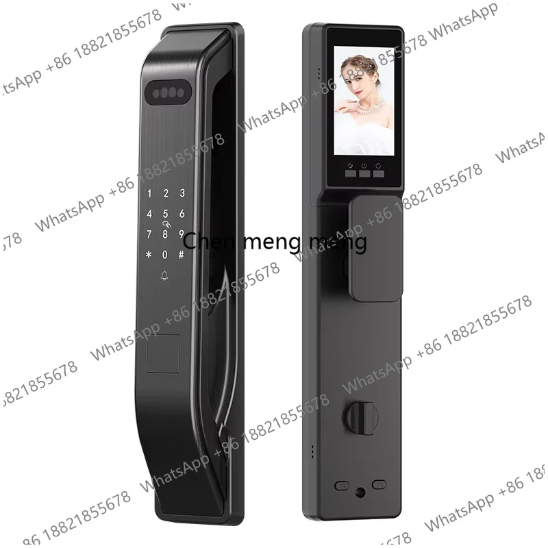 Smart Lock Fingerprint Palm Vein 3D Face Fully Automatic Remote Unlocking Visual Smart Home Security Door K7