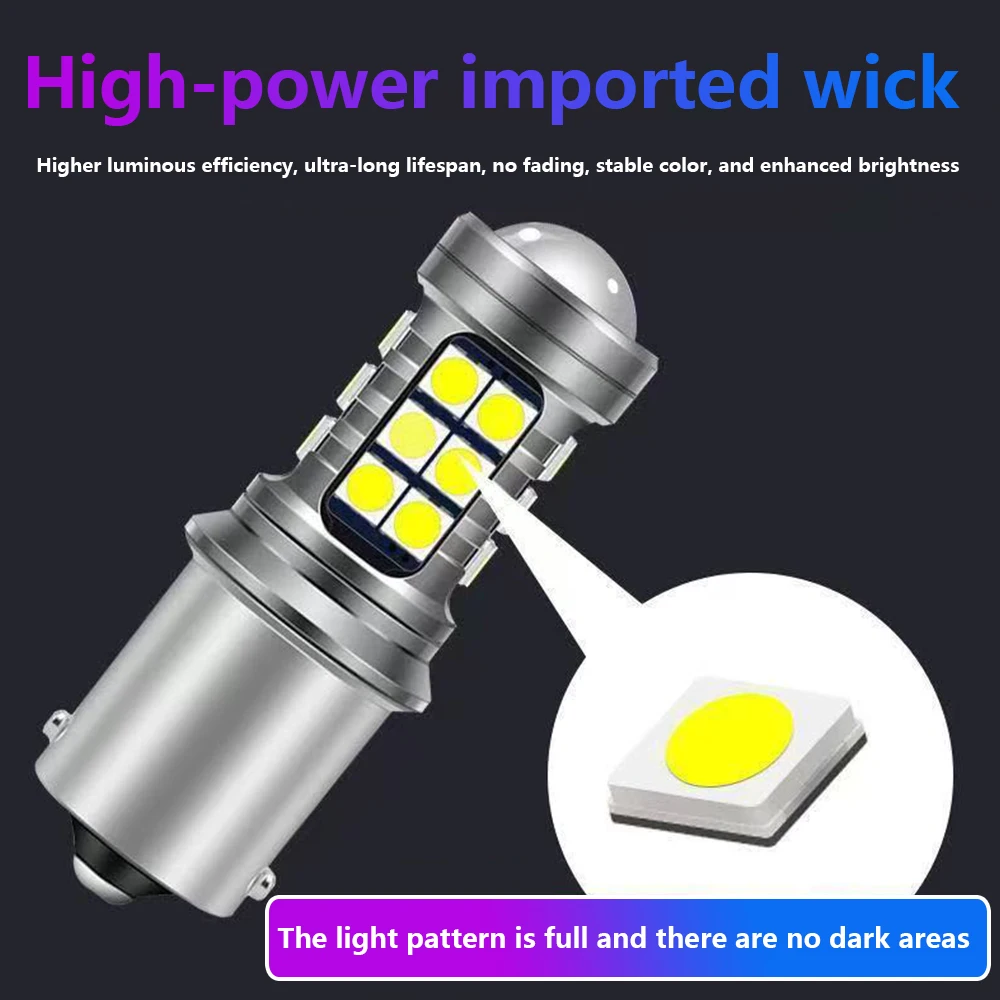 2 قطعة 6000 كيلو BA15S P21W Canbus LED عكس الضوء احتياطية Blubs 1156 مصباح لكيا سبورتاج ريو 3 4 سورينتو Ceed Stonic الروح بيكانتو