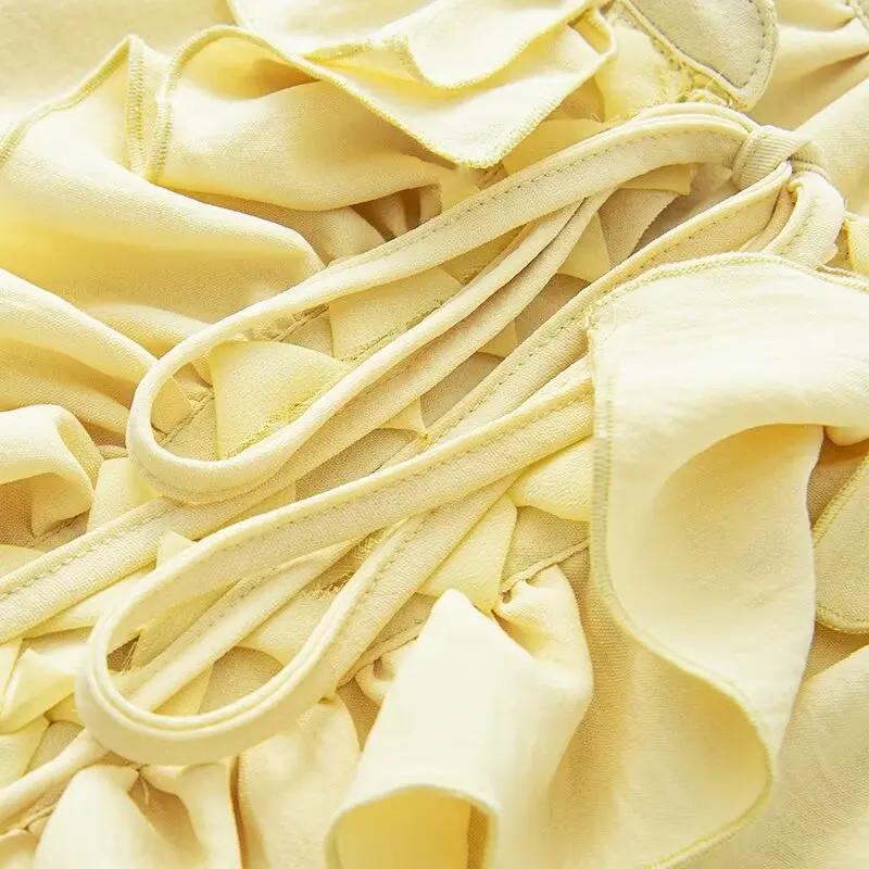 Robe longue de vacances élégante, Vintage, style Boho, manches longues, ample, plissée en dentelle, mode printemps/été 2025