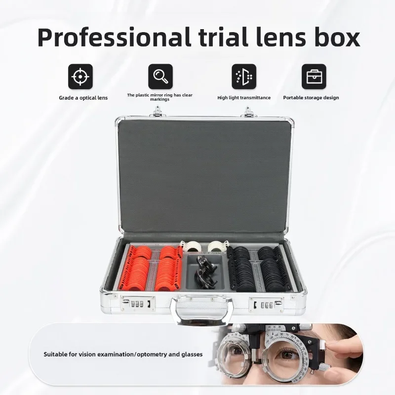 Foreign trade plastic insert box Try on lens box, glasses plastic ring optometry insert