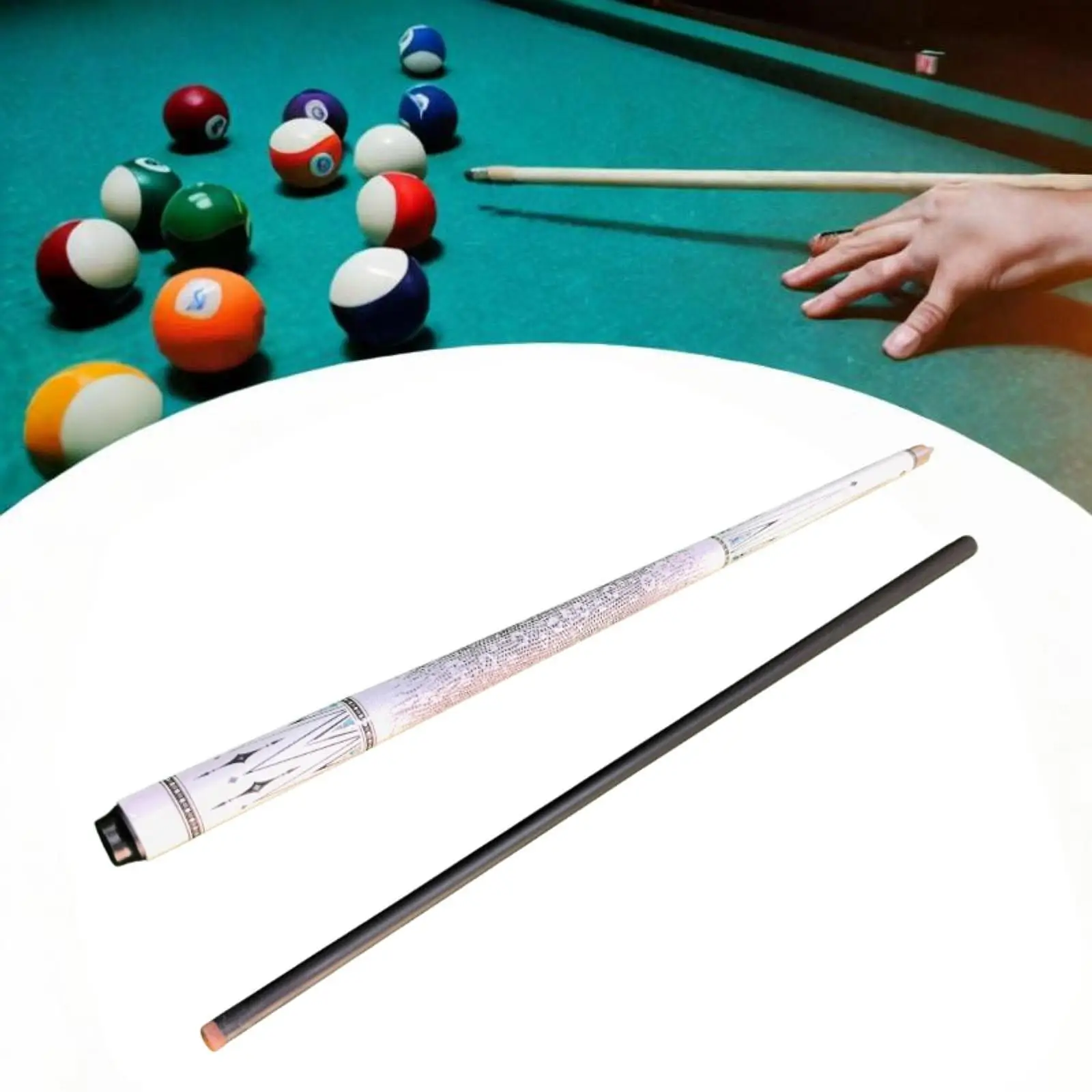 Pool Cue Advanced Technology Professional Lightweight 1/2 Split Snooker Billiard Cue Stick for Adults Practice Competition