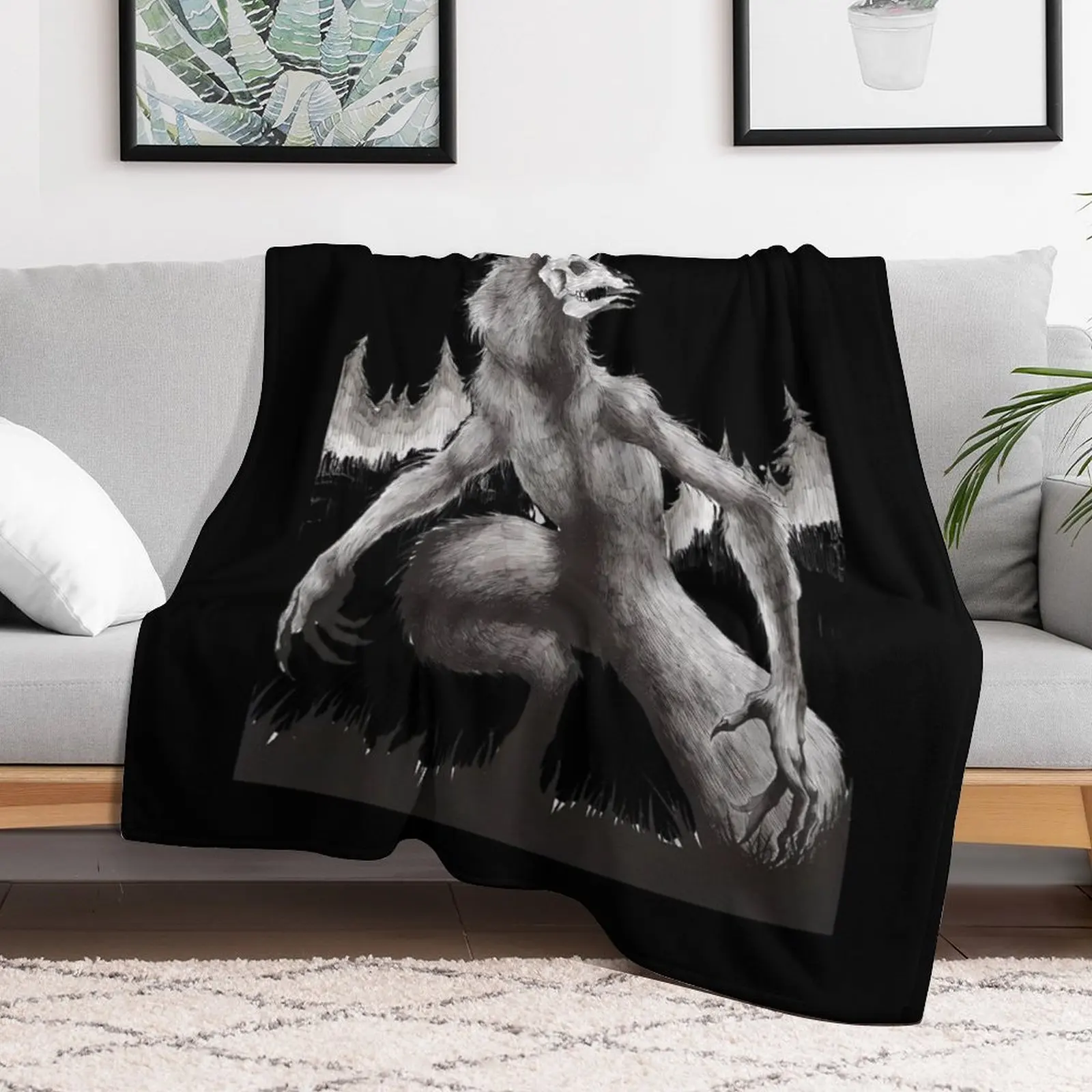 Wendigo Throw Blanket funny gift Luxury Designer Soft Plush Plaid Blankets