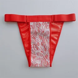 Women latex T Briefs Underwear Live Show Dance Costumes Private Party FKK Underpanty DJ Club Sexy Costume Panty Handmake Traje