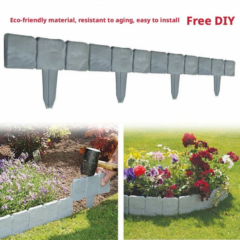 DIY-Pflanzenregale in Steinoptik, geeignete Gartenzäune, Außendekoration, faltbare Zäune, Rasenflächen und Landschaftsverschönerungen
