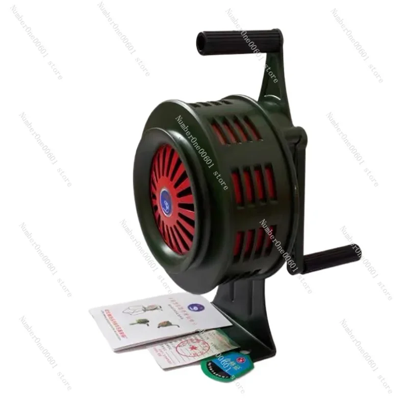 Hand Crank Siren Horn 110dB Manual Operated Metal Alarm Air Raid Emergency Safety DQ-Drop