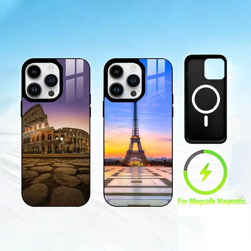 

U-UFO Phone Case For iPhone 17 16 15 14 13 12 Pro Max Plus for Mirror Wireless Magnetic Cover