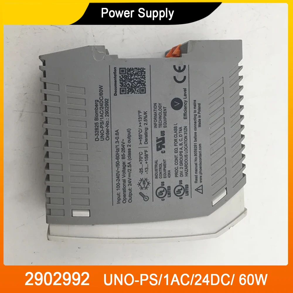 2902992 UNO-PS/1AC/24DC/ 60W For Phoenix UNO series 24V Power Supply