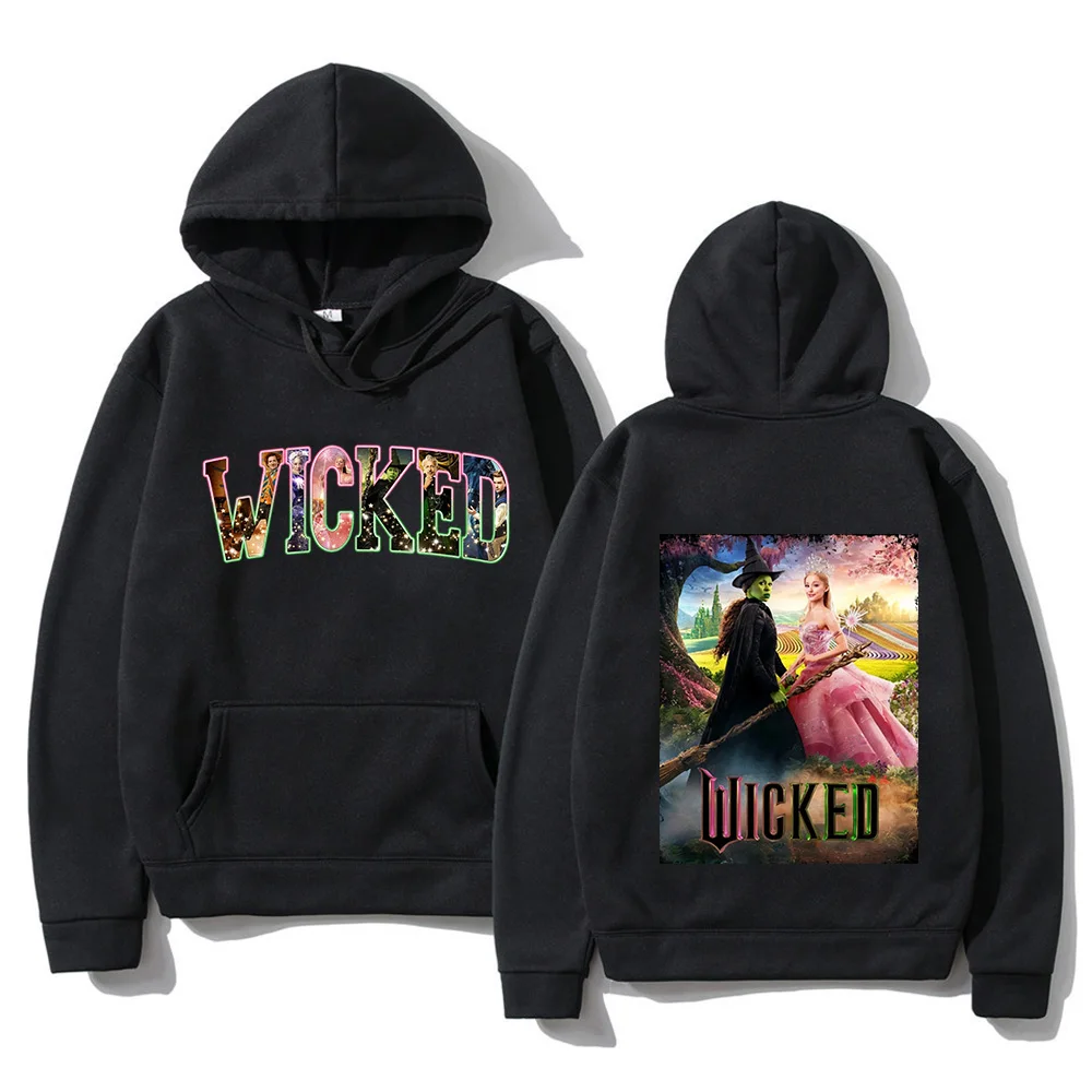 Aesthetic Wicked Fantasy Movie Graphic Hoodie 2024 Men/women Hoodies Harajuku Aesthetic Unisex Winter Fleece Pullover Sweatshirt