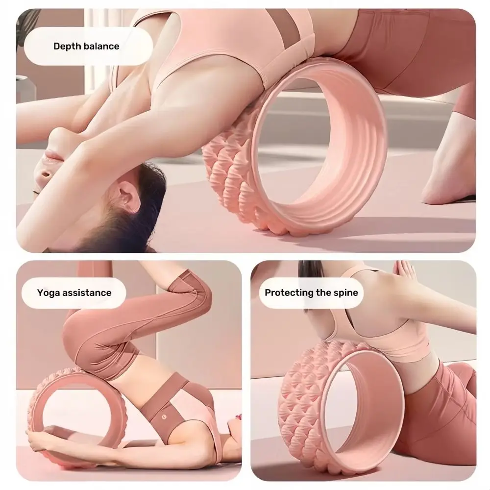 new-silicone-yoga-wheel-wear-resistant-double-layer-thickened-massage-roller-beginner-training-tool-back-yoga-equipment-home
