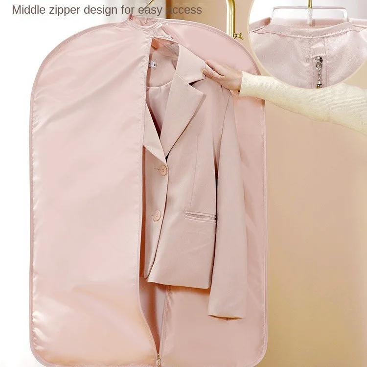 Clothes Dust Cover Hanging Clothes Bag Clothing Dust Cover Hanging Household Long Down Jacket Coat Storage Bag - view 3