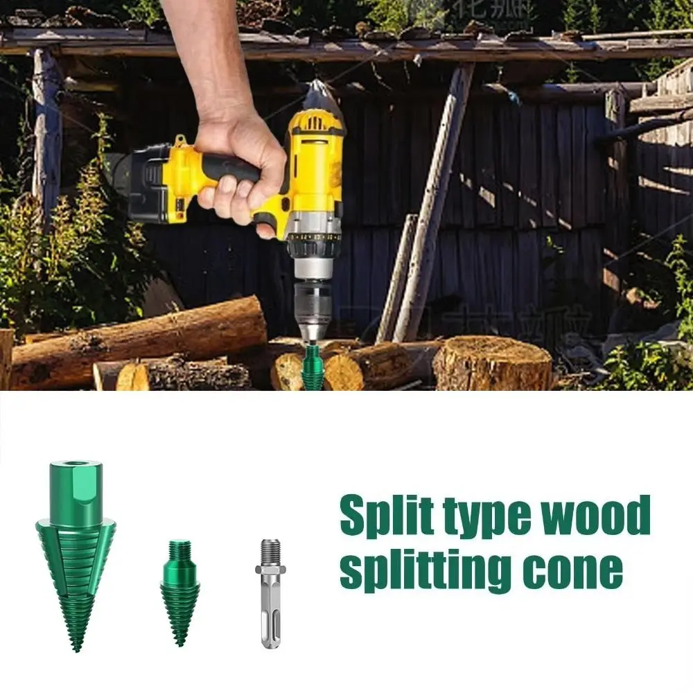 

High Hardness Steel Firewood Splitter Drill Bit Round Shank Square Shank Woodworking Drill Bit Multi-functional Adjustable
