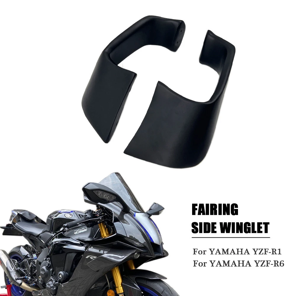 Fittings for Yamaha YZF-R1 2015-2022 YZF-R6 2017-2022 Fixed Wind Wing R1M 2015-2022 Motorcycle Fairing Winglet Accessories