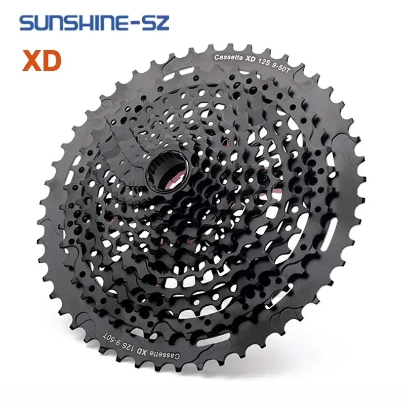 SUNSHINE MTB Bike Cassette 11/12 Speed 9-50T Cassette XD  Steel Mountain Bike Sprocket Bike Parts for XD 12v cassette