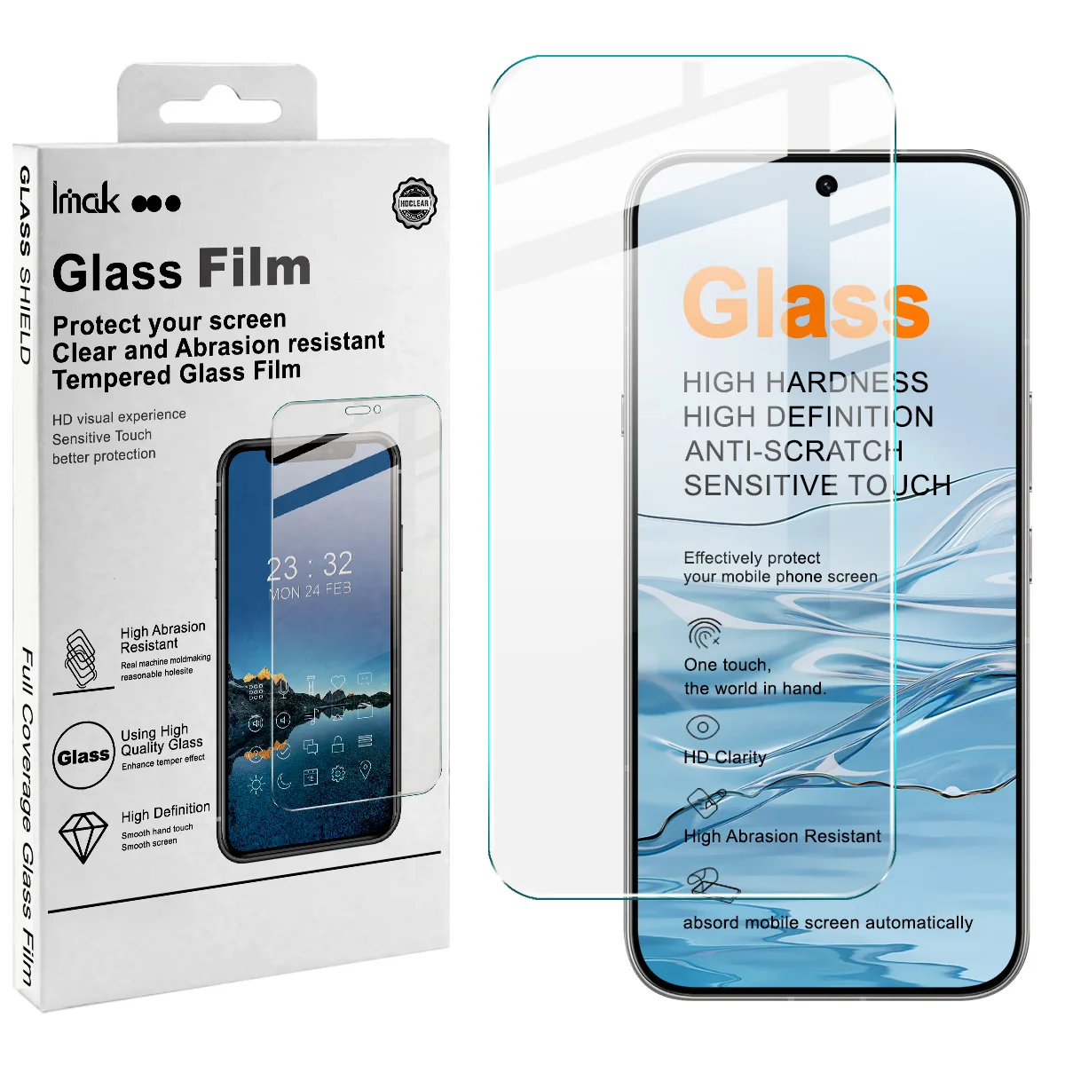 

IMAK H Tempered Glass for Infinix Note 60 / 60 Pro Screen Protector Film Support Fingerprint