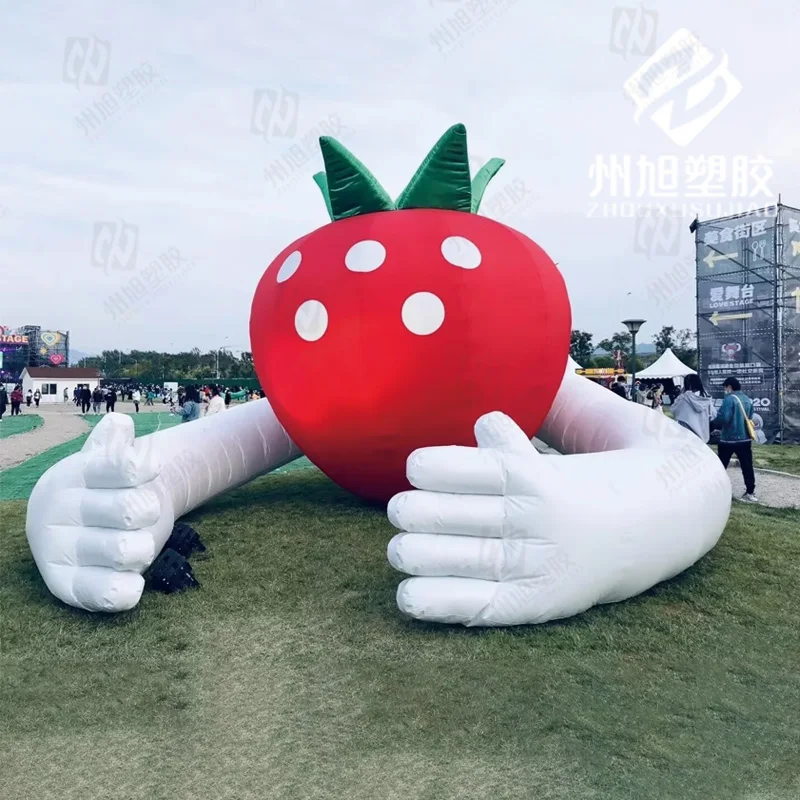 

Inflatable fruit strawberry cartoon air model outdoor party music festival theme activity props