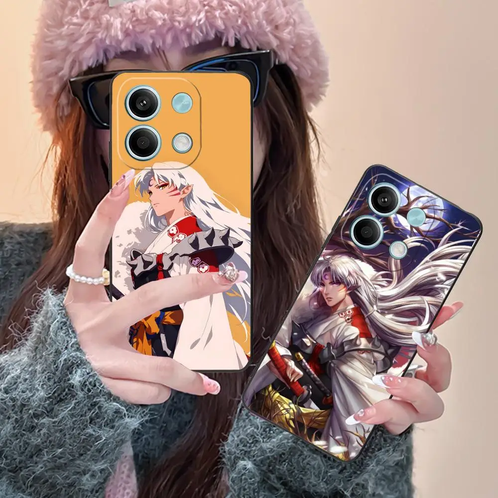 

Anime Sesshoumaru Mobile Phone Case for Xiaomi Redmi 15 14 13 12 A5 3 2 1 C Plus 4G 5G Colorful Printing Cover Cover Smartphone