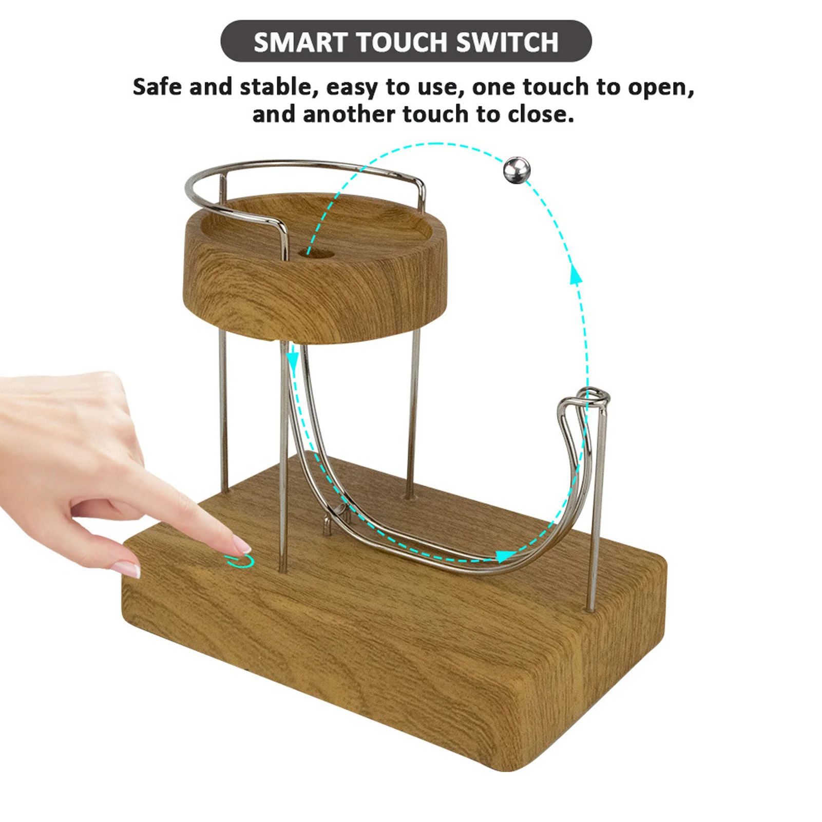 

Kinetic Art Perpetual Motion Machine Desk Toy Educational Touch Switch Low Noise Stress Relief Desk Toy