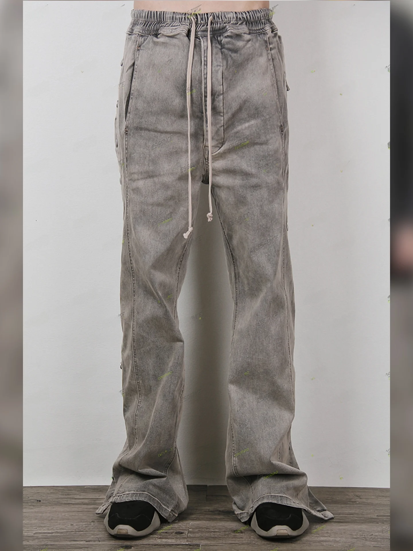 

Мужские джинсы RO k Pioneer Vintage с широкими штанинами, свободного кроя, в стиле стрит-хип-хоп, городские, модные, длинные брюки