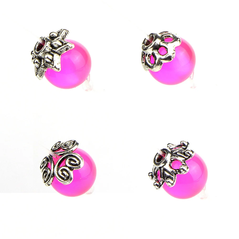 

300 Pcs Alloy Flower Charms Mixed Pendants Metal Spacer Beads Tibetan Silver Jewelry Accessories DIY Craft