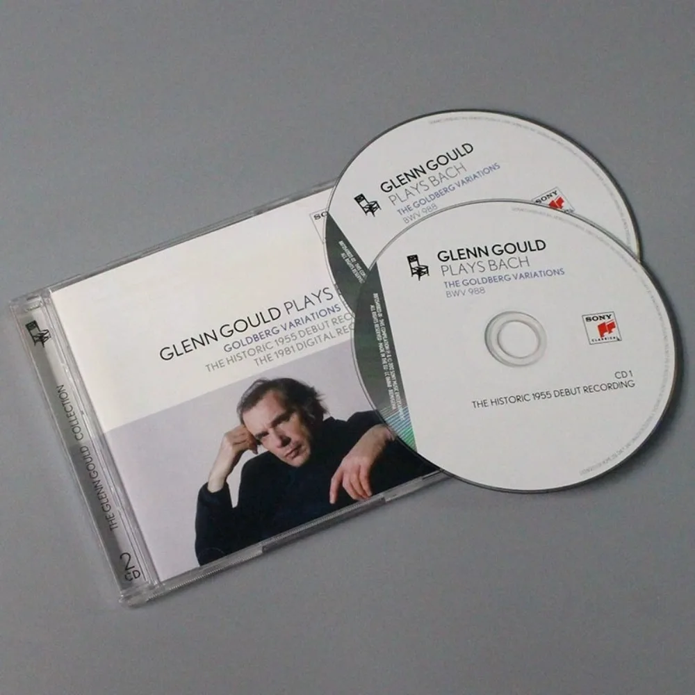 الاختلافات Bach Goldberg 2CD - إصدارات Glenn Gould 1955 & 1981 - تسجيلات البيانو الكلاسيكية المميزة لهواة الجمع