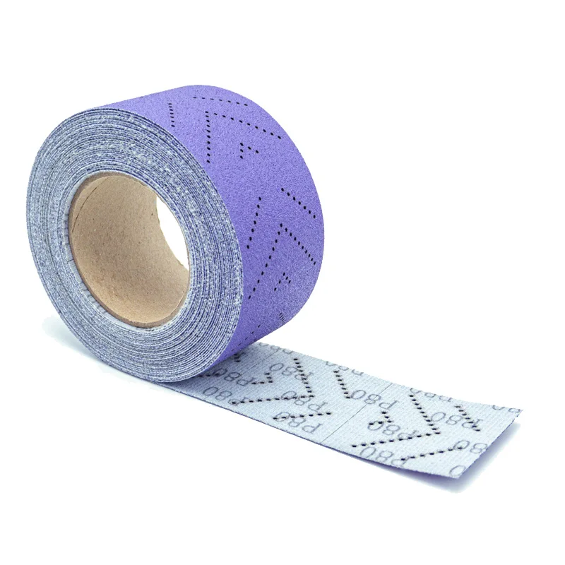 

Precision Ceramic Film Sandpaper Roll, 70mm x 472.44 inches, - Ideal for removing paint, bold fillers, and fine feather edges be
