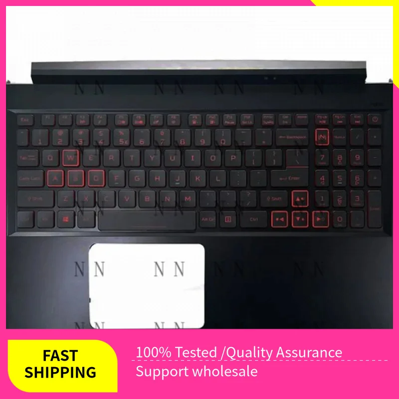 YZG   FOR Acer Nitro5 AN515-55 AN515-56 C Shell Red Backlit Keyboard Narrow Cable