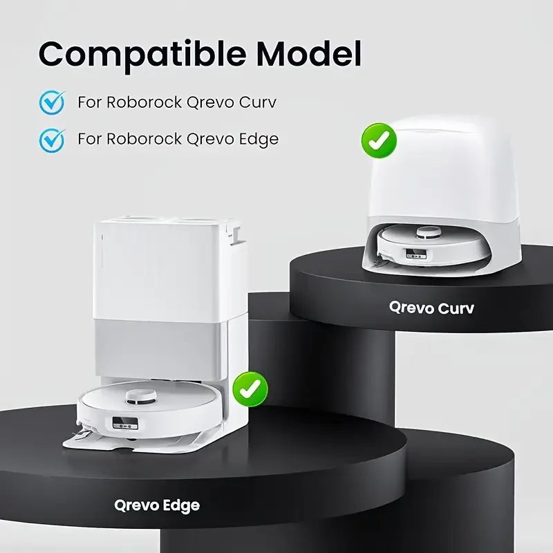 Roborock Qrevo Curv / P20 Pro Accessories Main Roller Side Brush Hepa Filter Mop Cloth Dust Bag Robot Vacuum Cleaner Parts