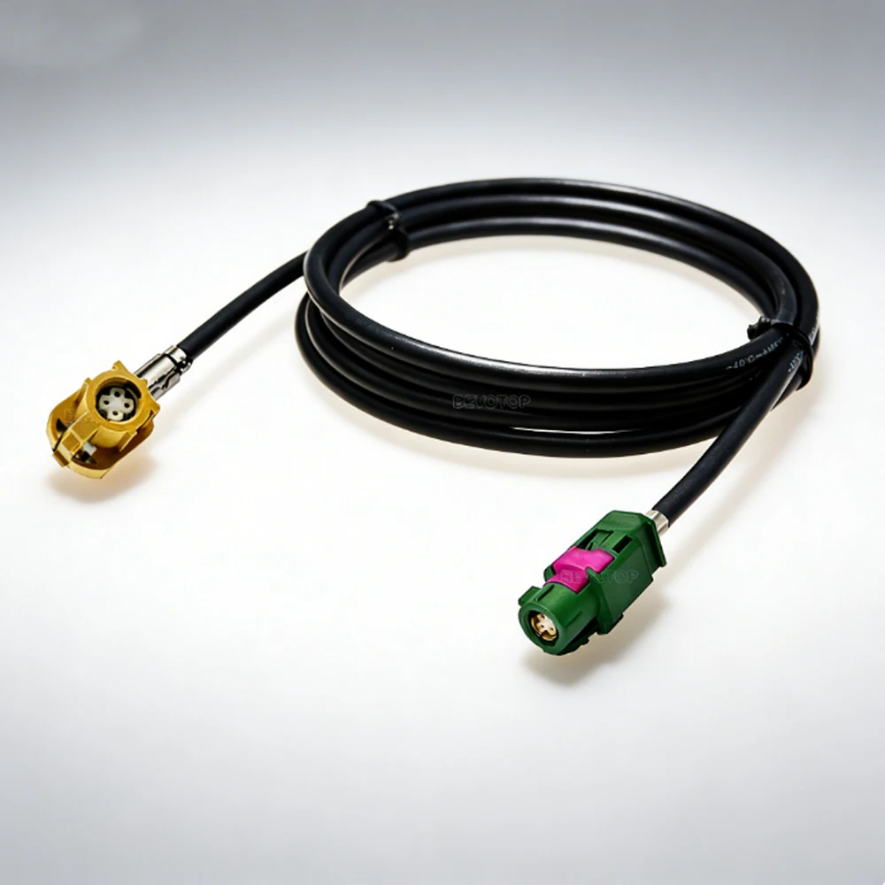 1Pcs HSD Cable USB Electric Cable 4Pin HSD E Female to K Female 90 Degree Jack Connector HSD 4-Cores LVDS Cable