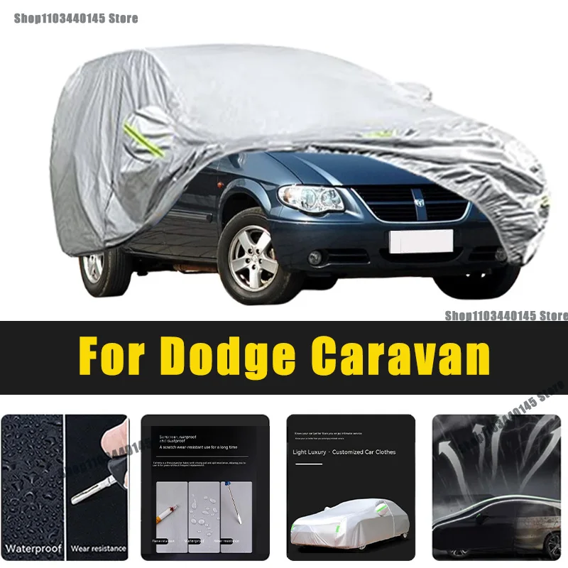 

Full Car Covers Outdoor Sun UV Protection Dust Rain Snow Oxford cover Protective For Dodge Caravan Accessories