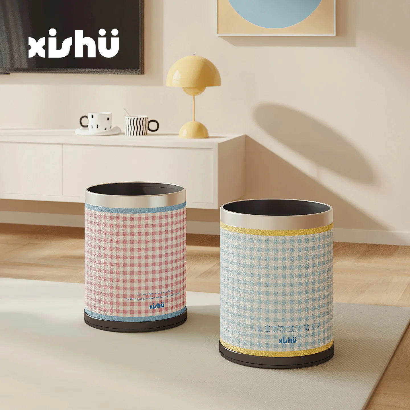 large-capacity-kitchen-bathroom-living-room-bedroom-round-shape-simple-ins-style-trash-can-star-hurry-no-lid-double-layer-hig