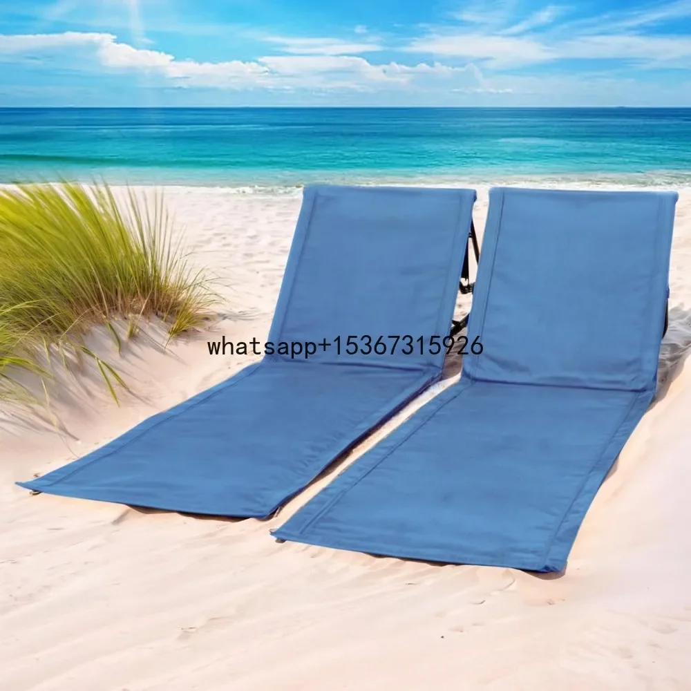 Lightweight Beach Chair for Adults (Set of 2) - Portable Beach Lounger  Ideal Tanning Mat for Sunbathing  Very Compact  Easy