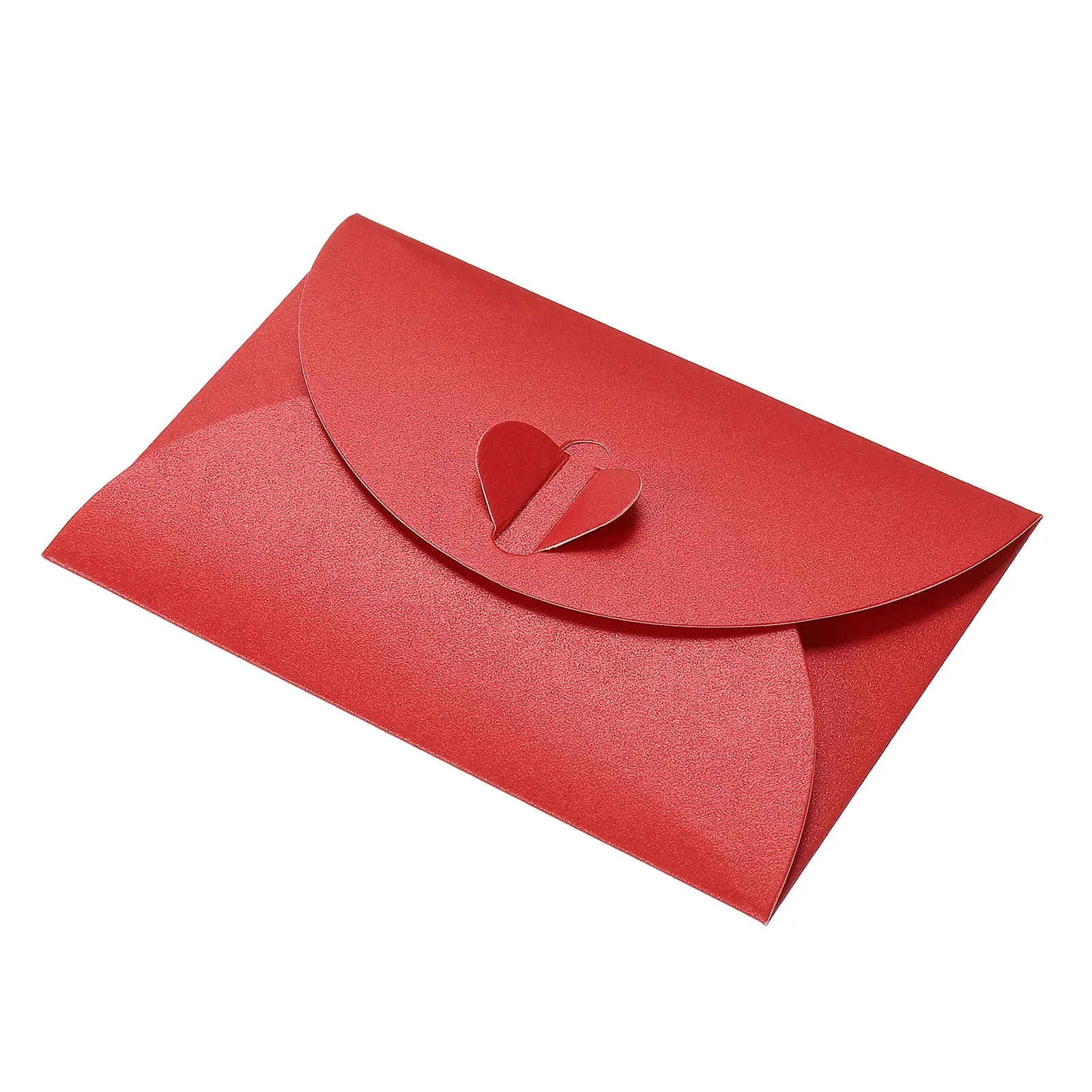 50Pcs Mini Colored Envelope Thick Cardboard Small Foldable DIY Pearl Paper Envelopes Self Locking Buckle Letter Gift Card Cover