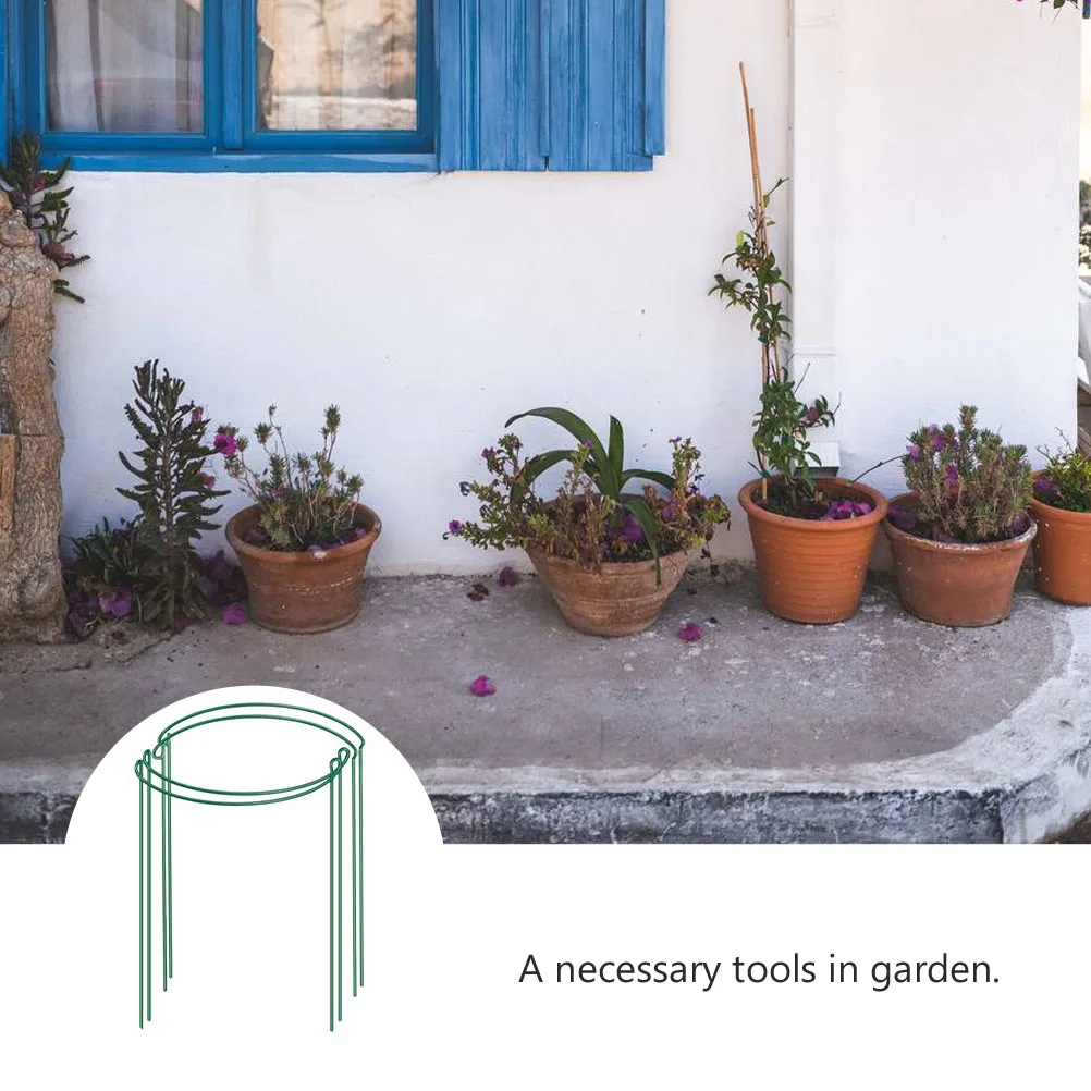 

4pcs Support Frame Green Durable Garden Trellis Flower Support Rack For Indoor Outdoor Sturdy Plant Cage Tomatoes Cucumbers