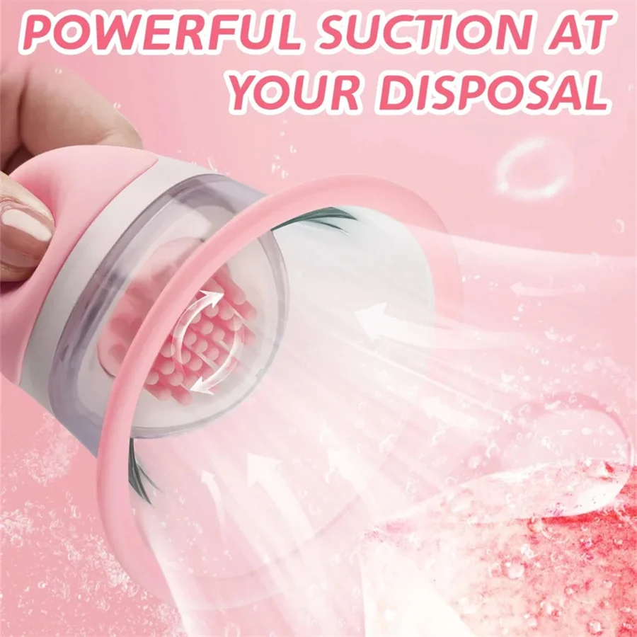 

Nipple Sucker Vibrator 10 Vibration Rotation Modes Breast Sucker Nipple Sucking Stimulator Breast Massage Sex Toys For Women