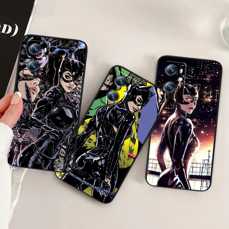 Film C-Catwoman Sexy For OPPO Find X6 X5 X3 A54S A5 A94 A16 A53S A57 A74 A72 A98 A78 A96 A9 5G Black Funda Phone Case